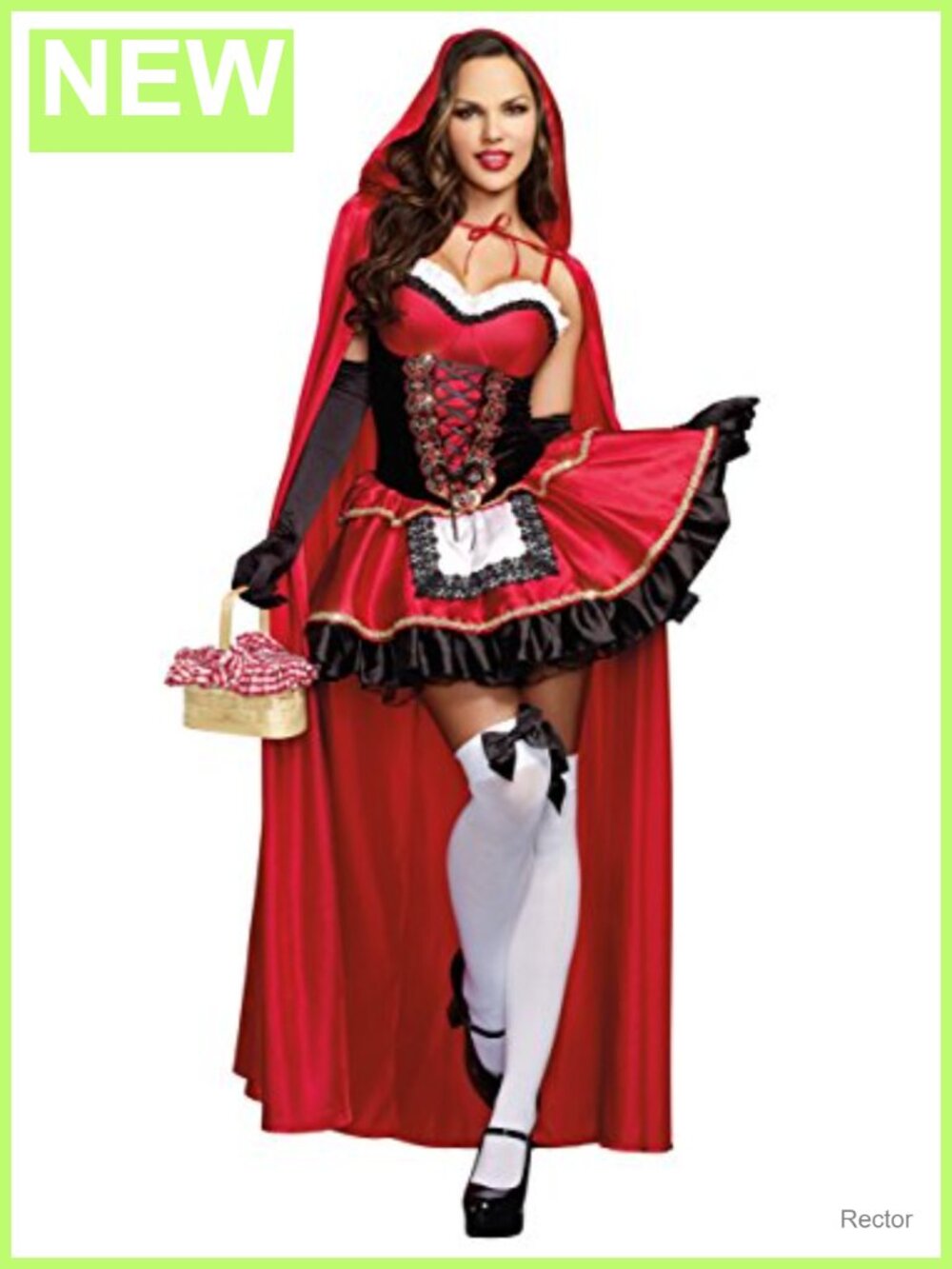 Dreamgirl Red Riding Hood Costume Adult Halloween Cosplay Dress Cape
